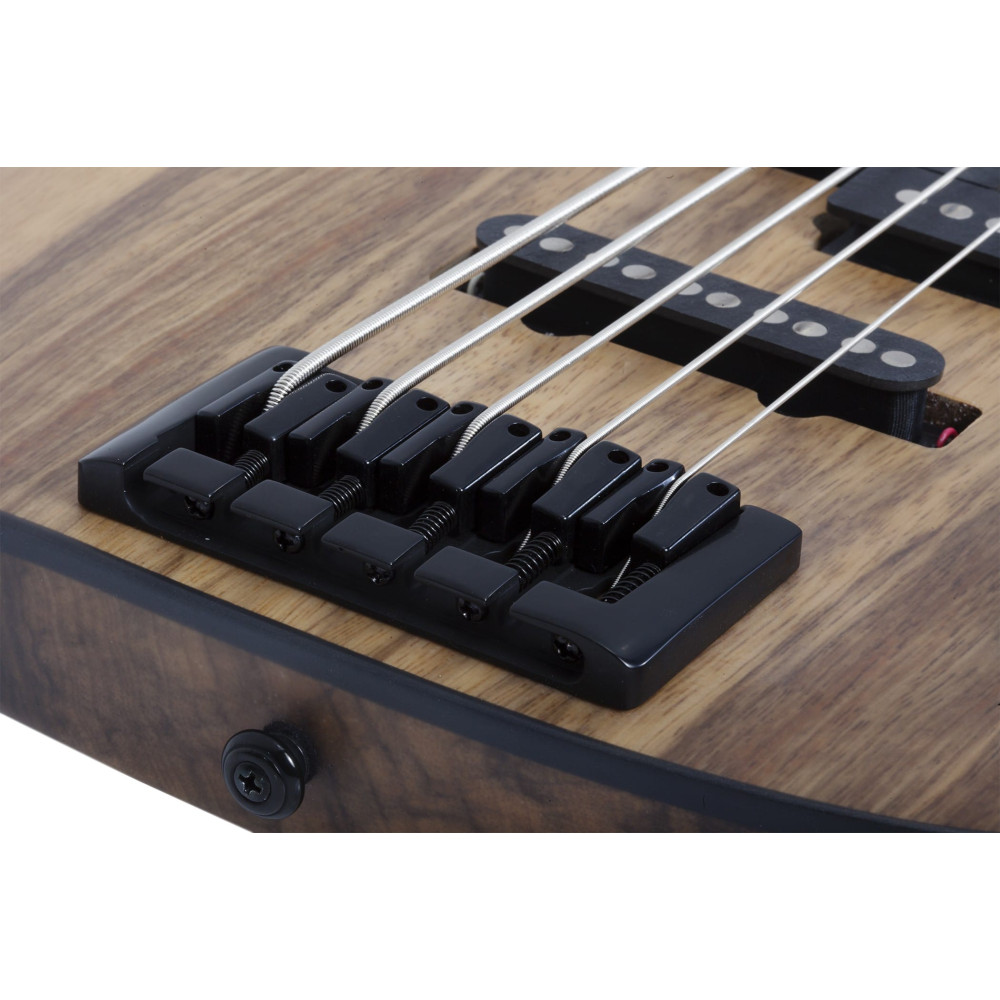 Schecter Model-T 5 Exotic Black Limba Natural Satin