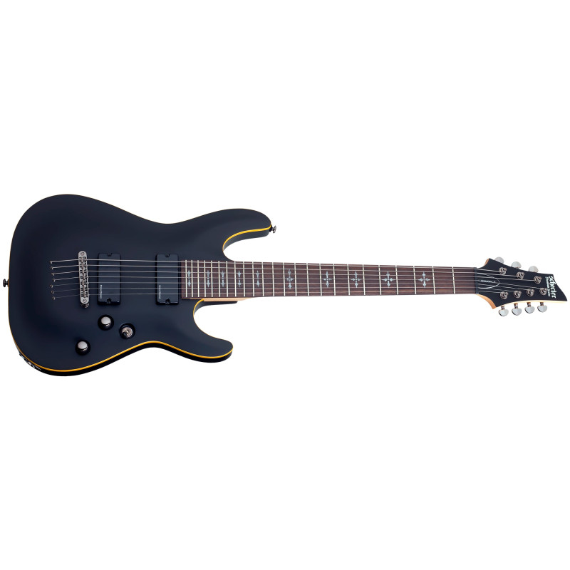 Schecter Demon-7 Aged Black Satin
