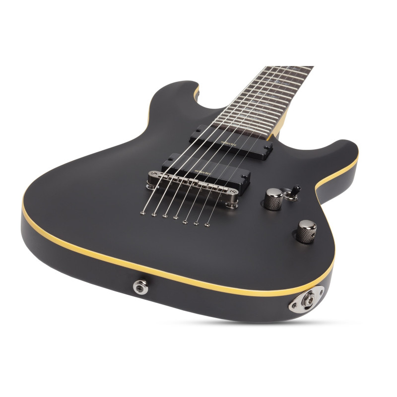Schecter Demon-7 Aged Black Satin