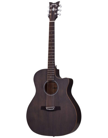 Schecter SCH.3716 Deluxe Acoustic Guitar Satin See Thru Black