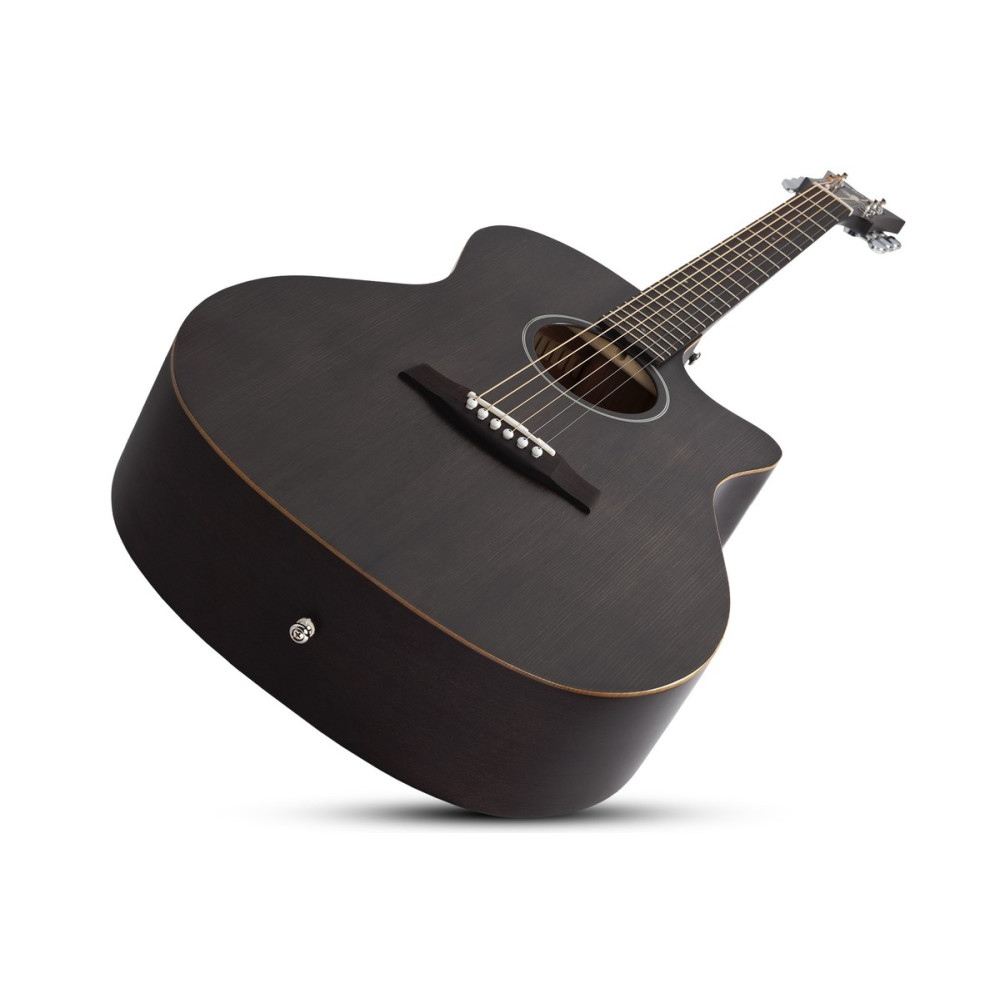 Schecter SCH.3716 Deluxe Acoustic Guitar Satin See Thru Black