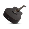 Schecter SCH.3716 Deluxe Acoustic Guitar Satin See Thru Black