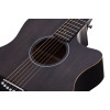 Schecter SCH.3716 Deluxe Acoustic Guitar Satin See Thru Black