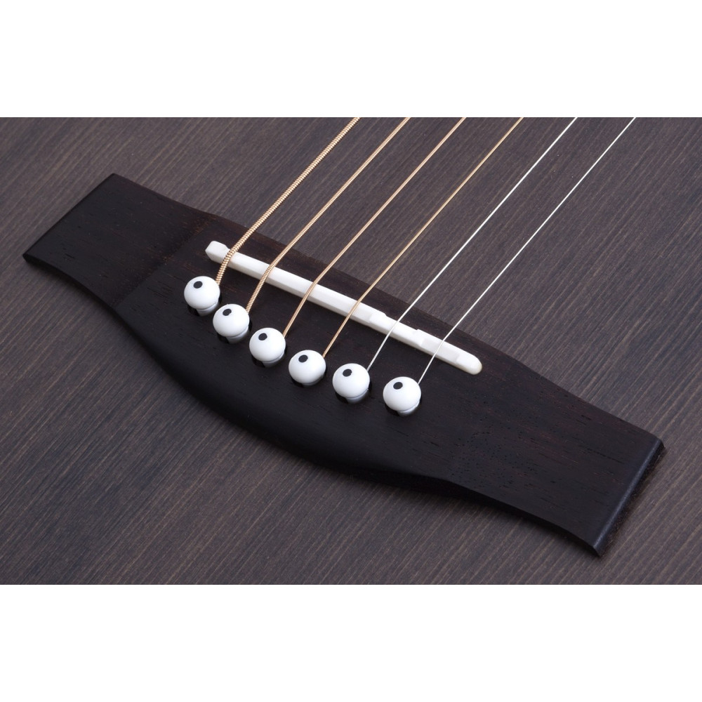 Schecter SCH.3716 Deluxe Acoustic Guitar Satin See Thru Black