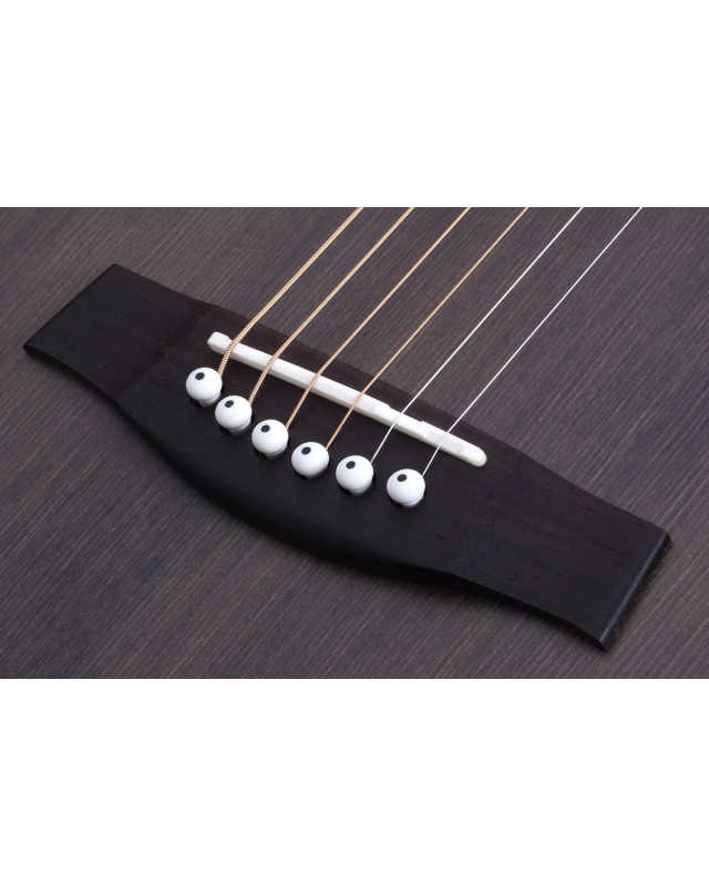 Schecter SCH.3716 Deluxe Acoustic Guitar Satin See Thru Black