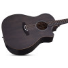 Schecter SCH.3716 Deluxe Acoustic Guitar Satin See Thru Black