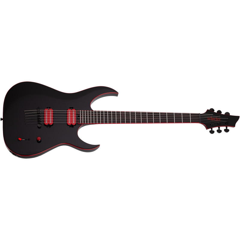 Schecter Sunset-6 Red Dawn Gloss Black