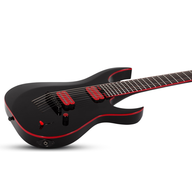 Schecter Sunset-7 Red Dawn Gloss Black