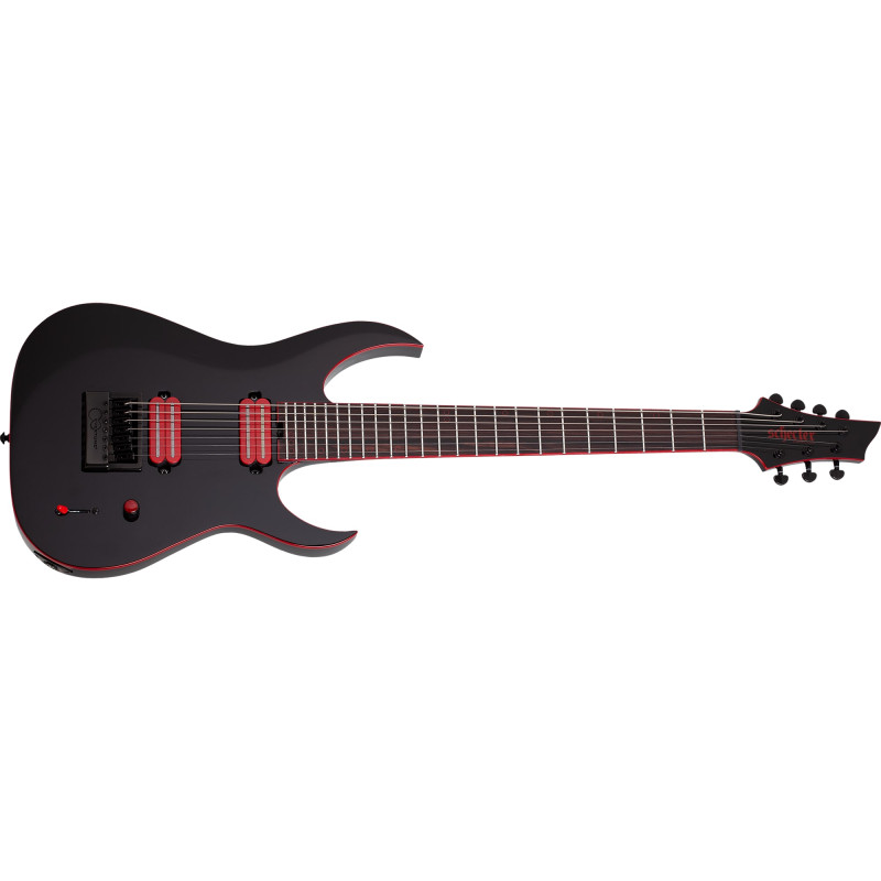 Schecter Sunset-7 ET Red Dawn Gloss Black