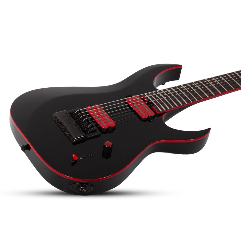 Schecter Sunset-7 ET Red Dawn Gloss Black