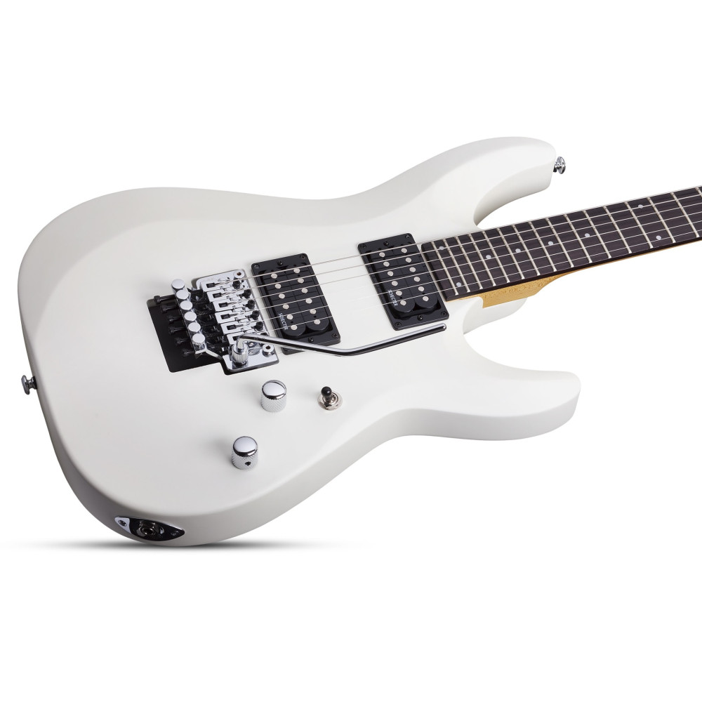 Schecter C-6 FR Deluxe Satin White