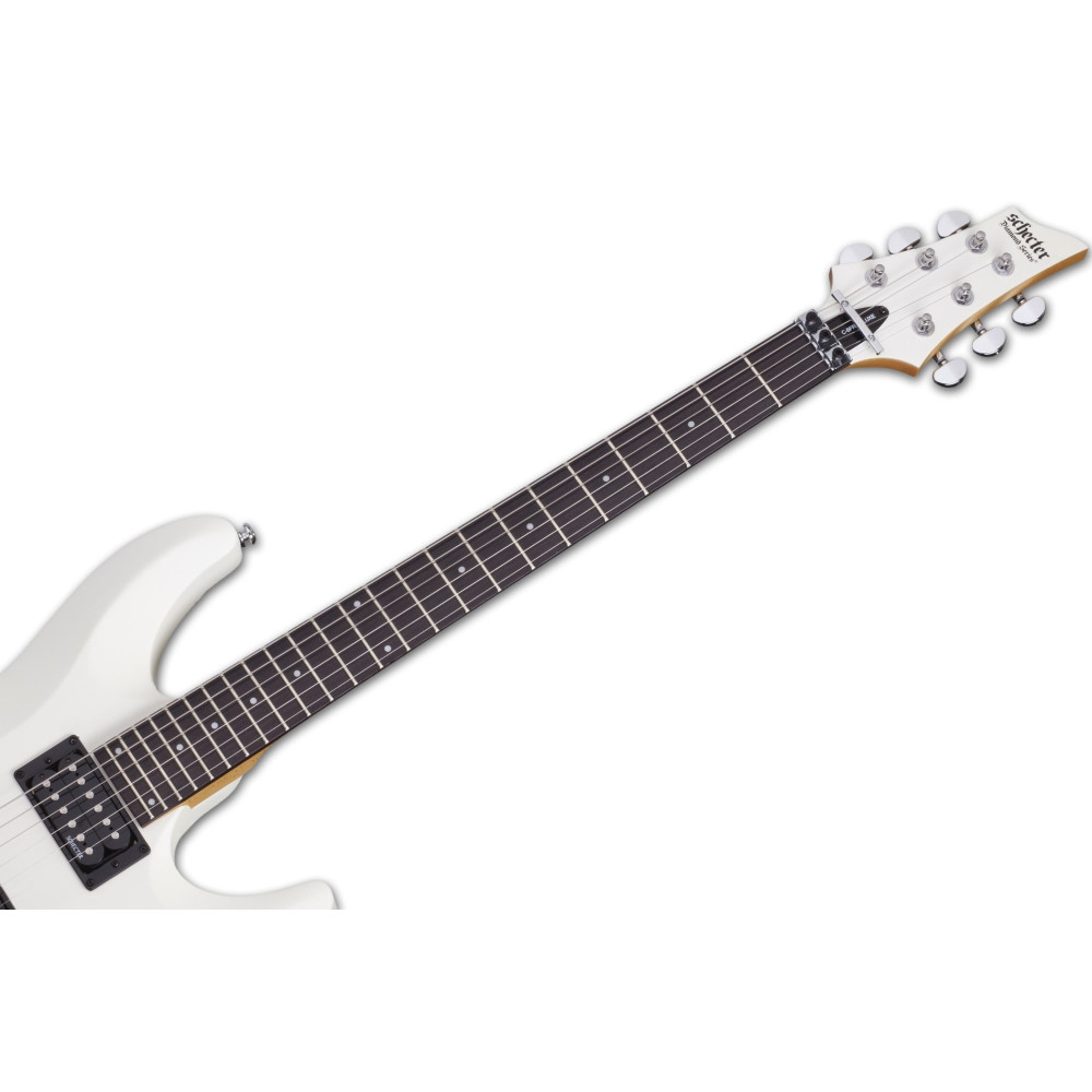 Schecter C-6 FR Deluxe Satin White