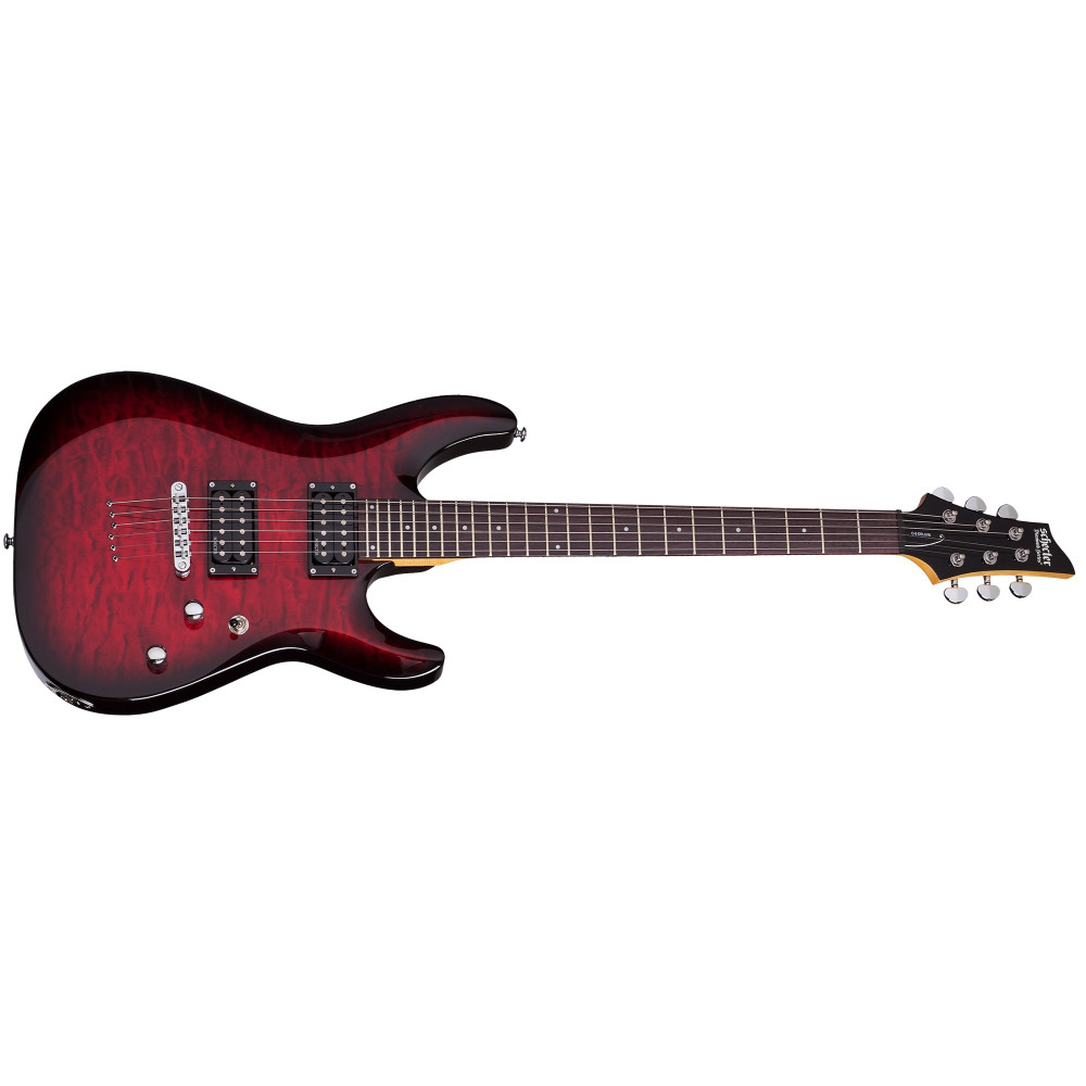 Schecter C-6 Plus See-Thru Cherry Burst