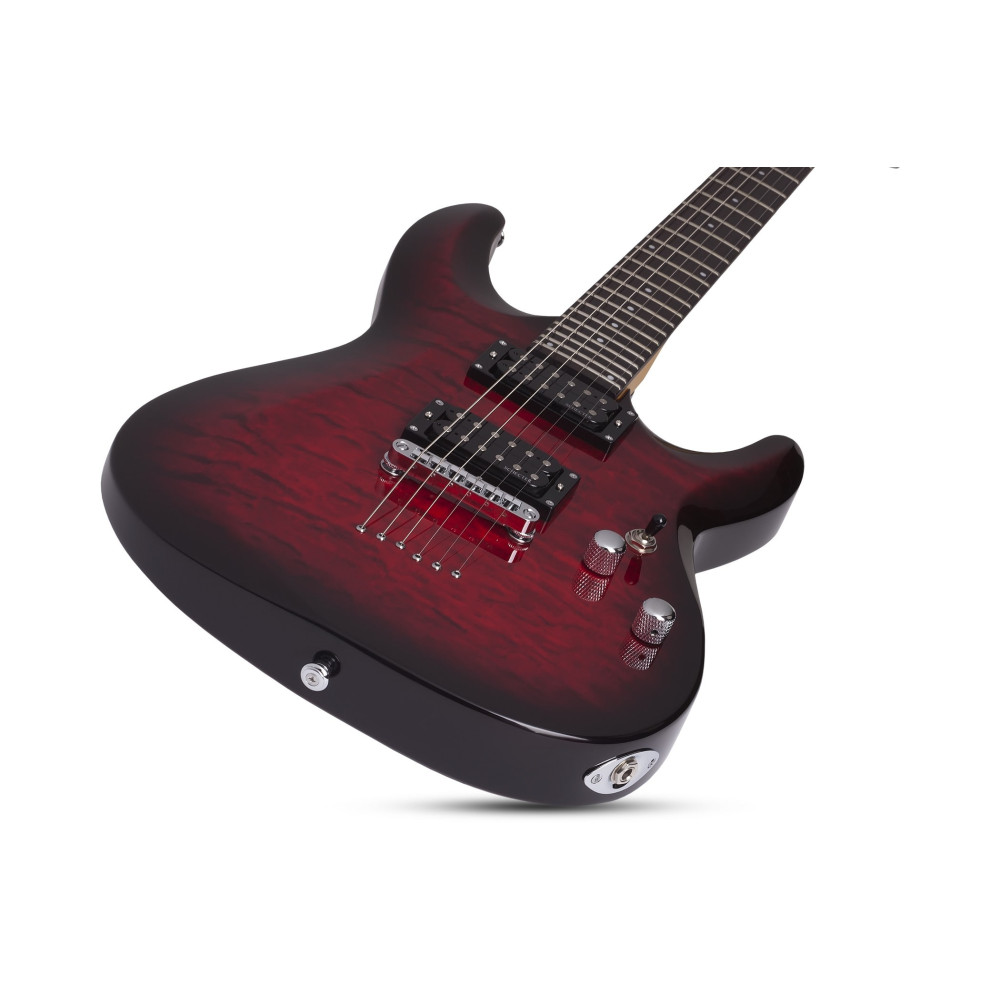 Schecter C-6 Plus See-Thru Cherry Burst