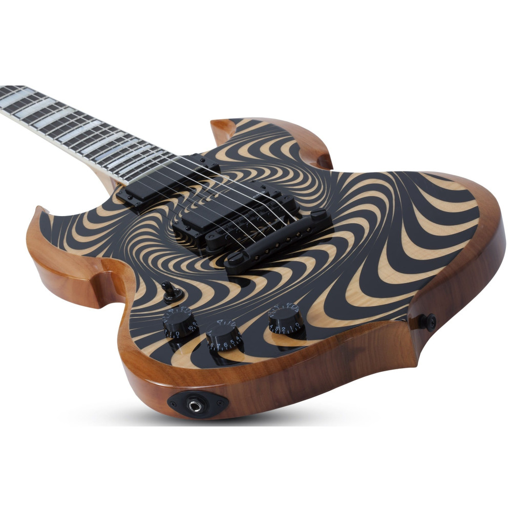 Schecter Barbarian Psychic Bullseye Rawtop LH Psychic Bullseye Rawtop