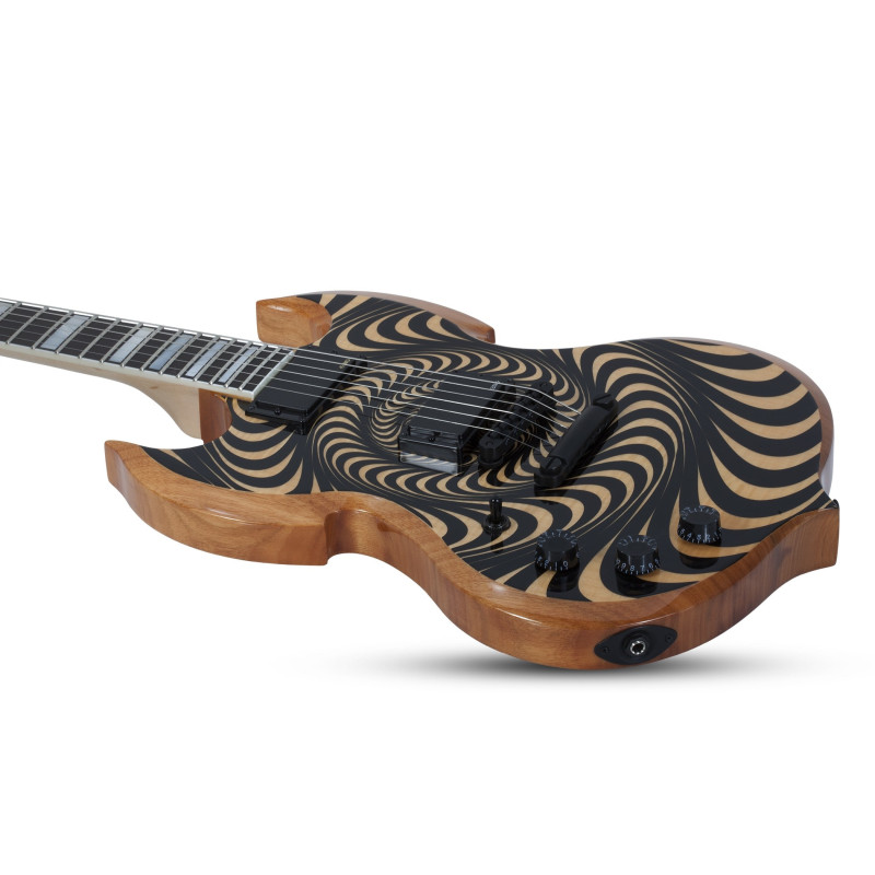 Schecter Barbarian Psychic Bullseye Rawtop LH Psychic Bullseye Rawtop