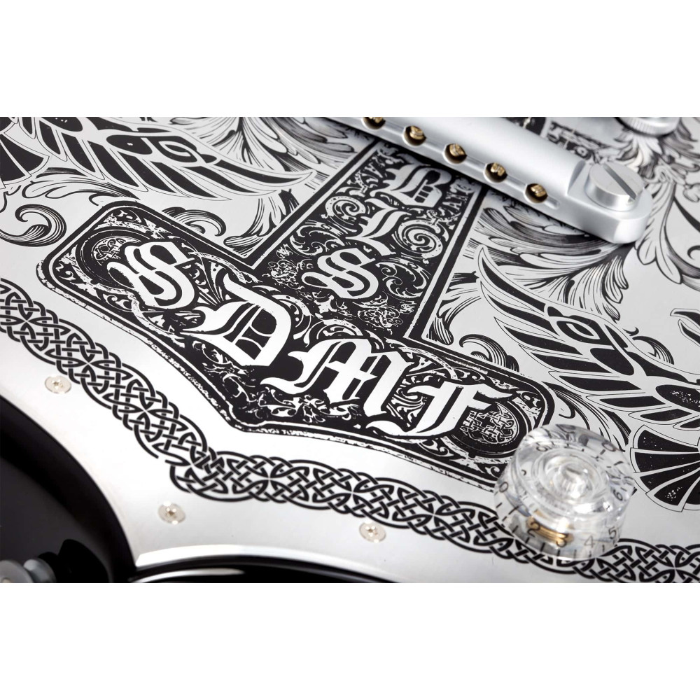 Schecter IronWorks Barbarian Black Burst