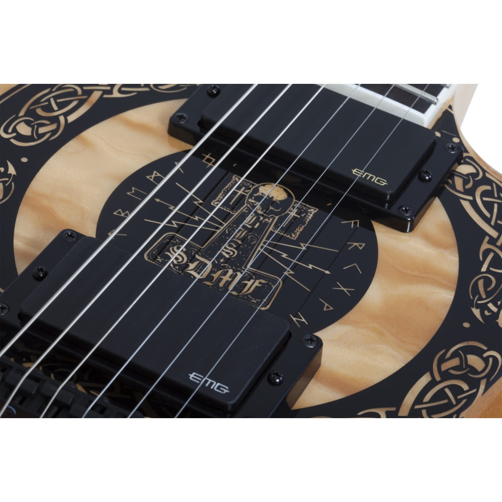 Schecter Nomad Norse Dragon RawTop