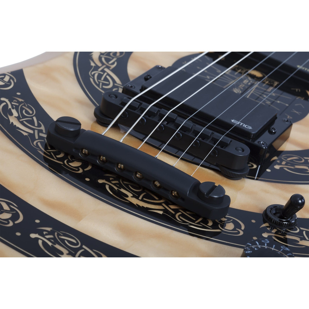 Schecter Nomad Norse Dragon RawTop