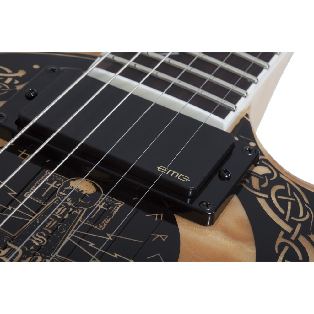 Schecter Nomad Norse Dragon RawTop