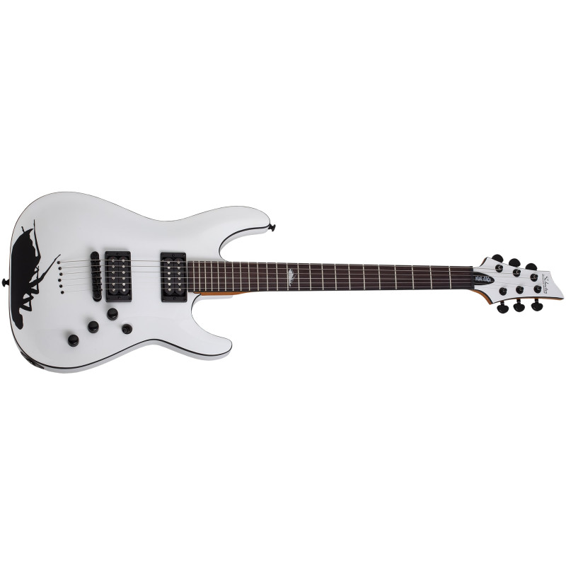 Schecter C-1 Jerry Horton 25th Anniversary White