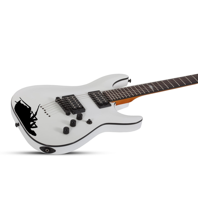 Schecter C-1 Jerry Horton 25th Anniversary White