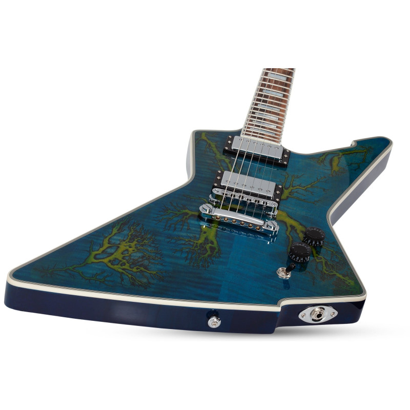 Schecter E-1 Electro-Resin Transparent Blue