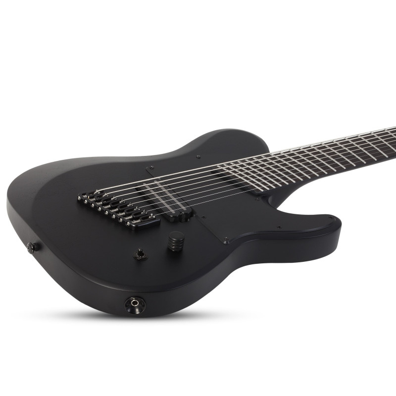 Schecter PT-8 MS Black Ops Satin Black Open Pore