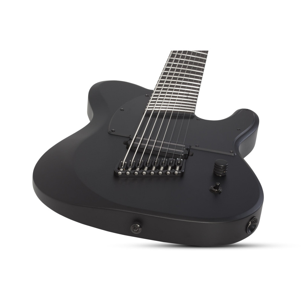 Schecter PT-8 MS Black Ops Satin Black Open Pore