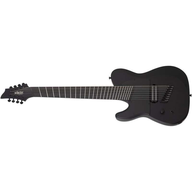 Schecter PT-8 MS Black Ops LH Satin Black Open Pore