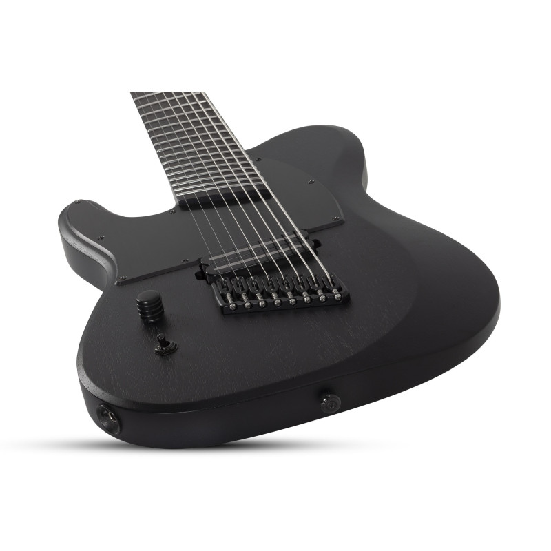 Schecter PT-8 MS Black Ops LH Satin Black Open Pore