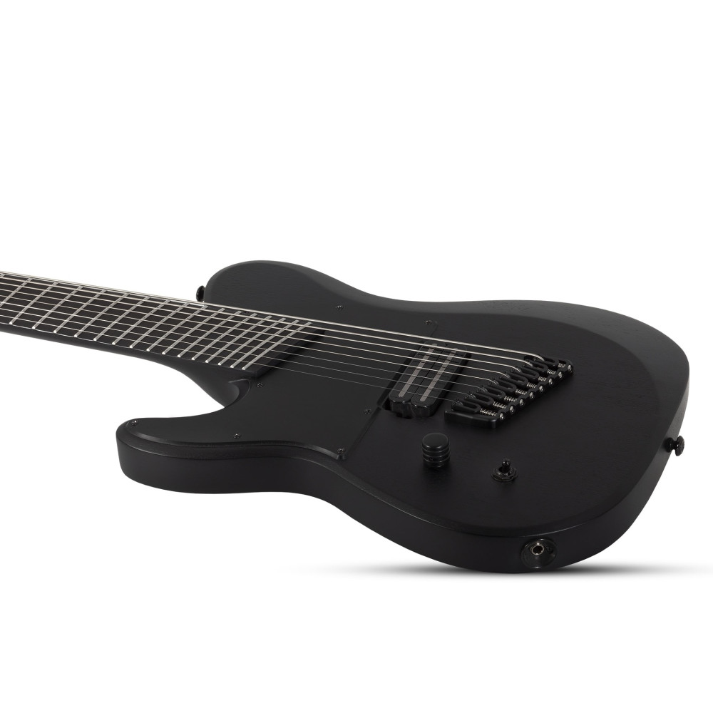 Schecter PT-8 MS Black Ops LH Satin Black Open Pore
