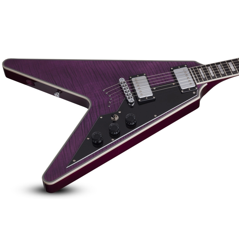 Schecter V-1 Custom Trans Purple