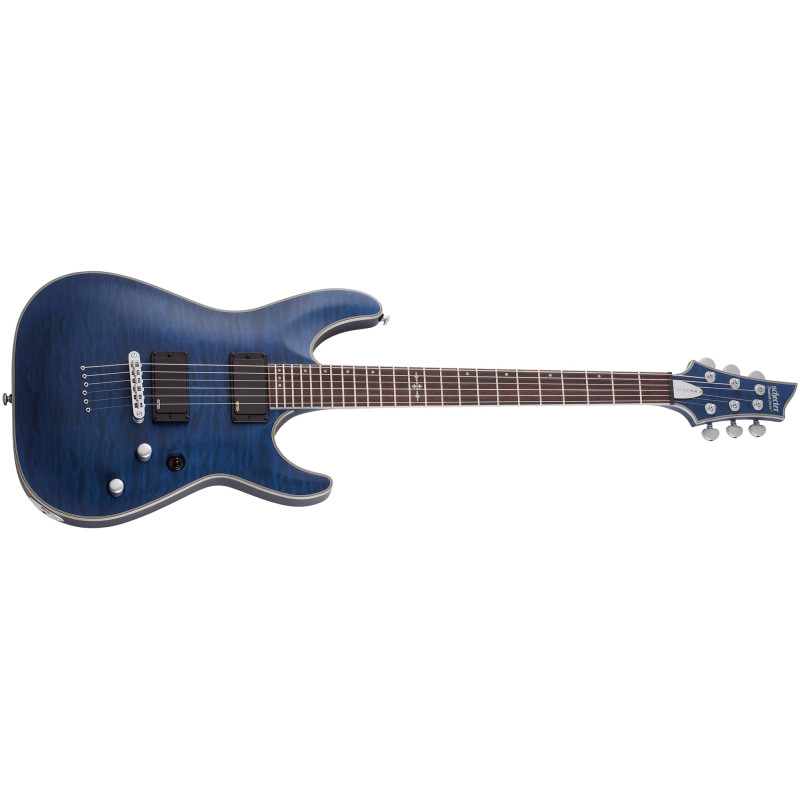 Schecter C-1 Platinum See Thru Midnight Blue