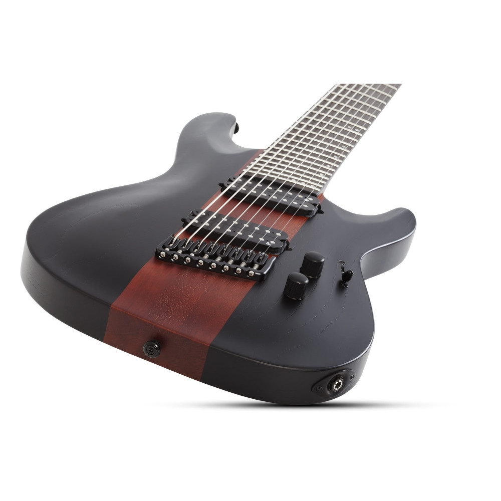 Schecter C-8 Multiscale Rob Scallon Satin Dark Roast