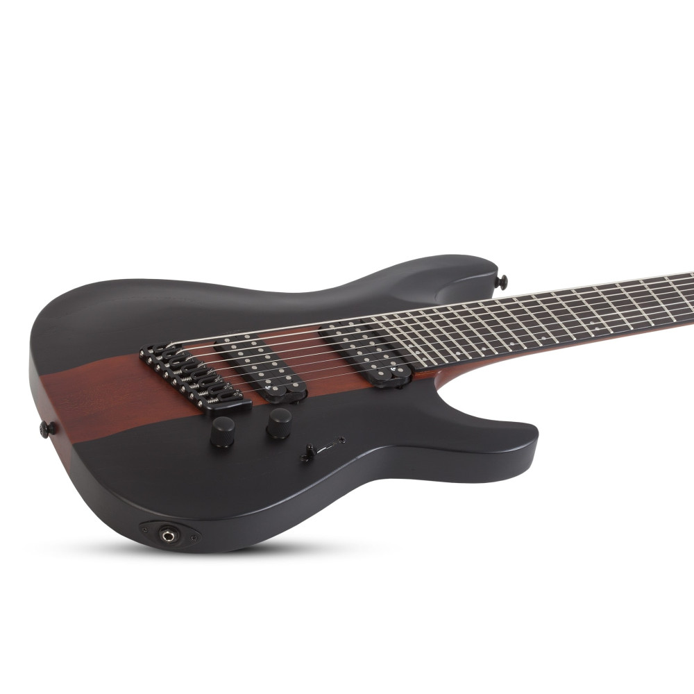 Schecter C-8 Multiscale Rob Scallon Satin Dark Roast