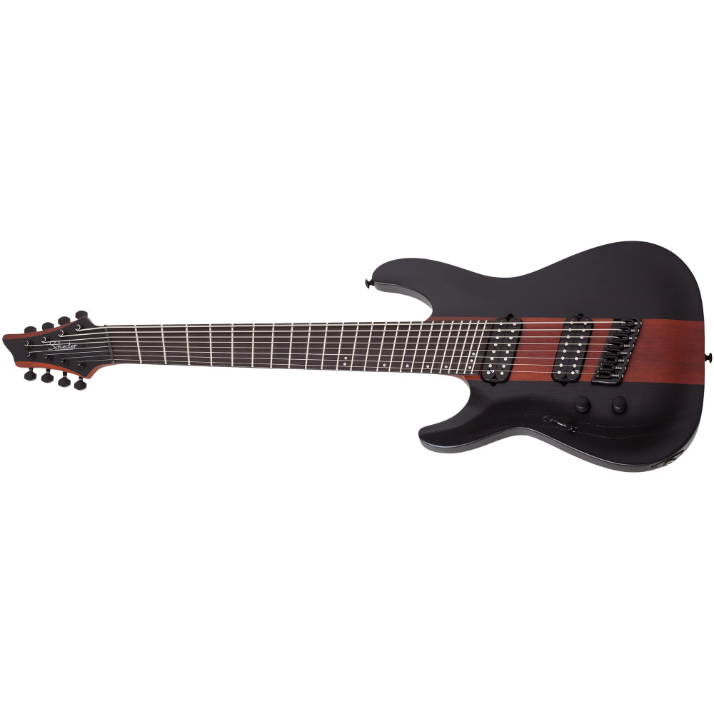 Schecter C-8 Multiscale Rob Scallon LH Satin Dark Roast