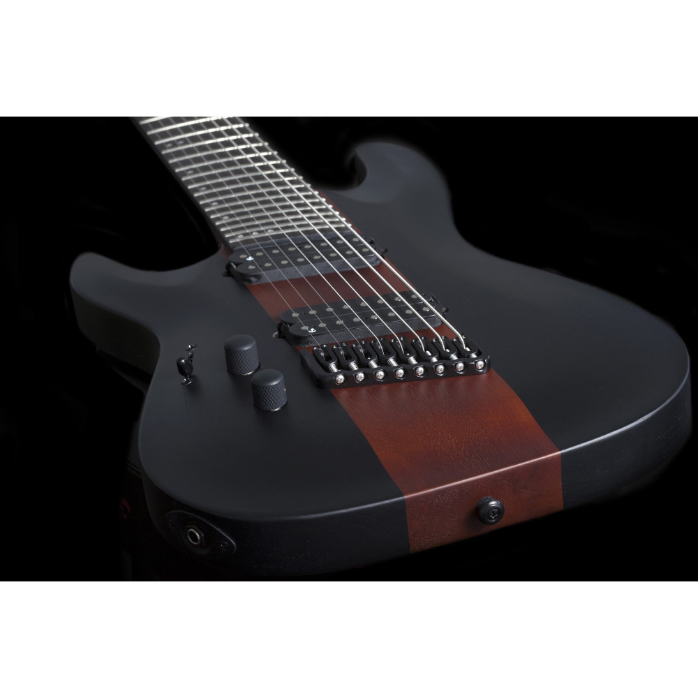 Schecter C-8 Multiscale Rob Scallon LH Satin Dark Roast