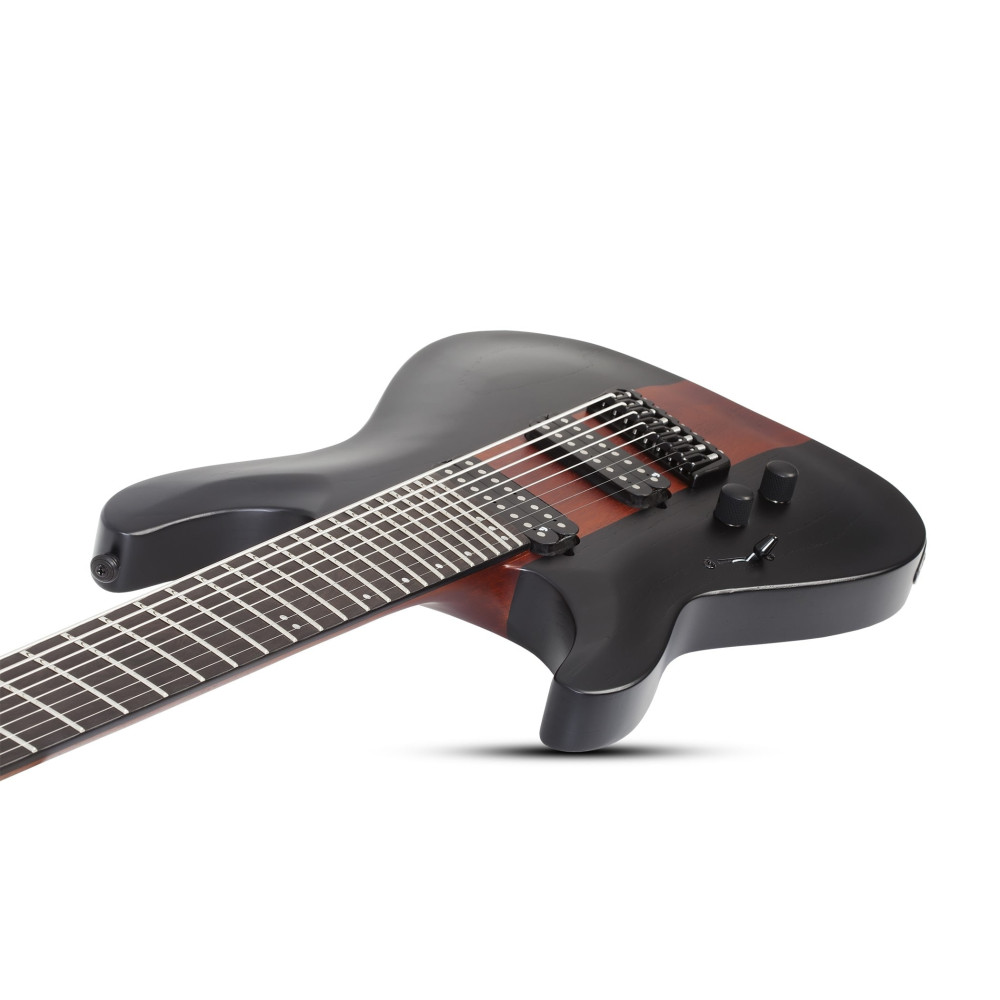 Schecter C-8 Multiscale Rob Scallon LH Satin Dark Roast