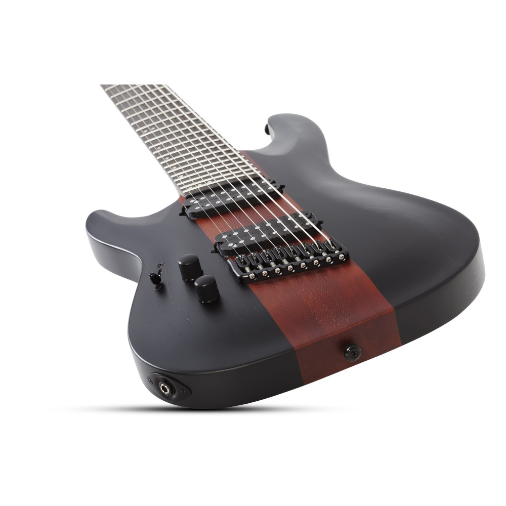 Schecter C-8 Multiscale Rob Scallon LH Satin Dark Roast
