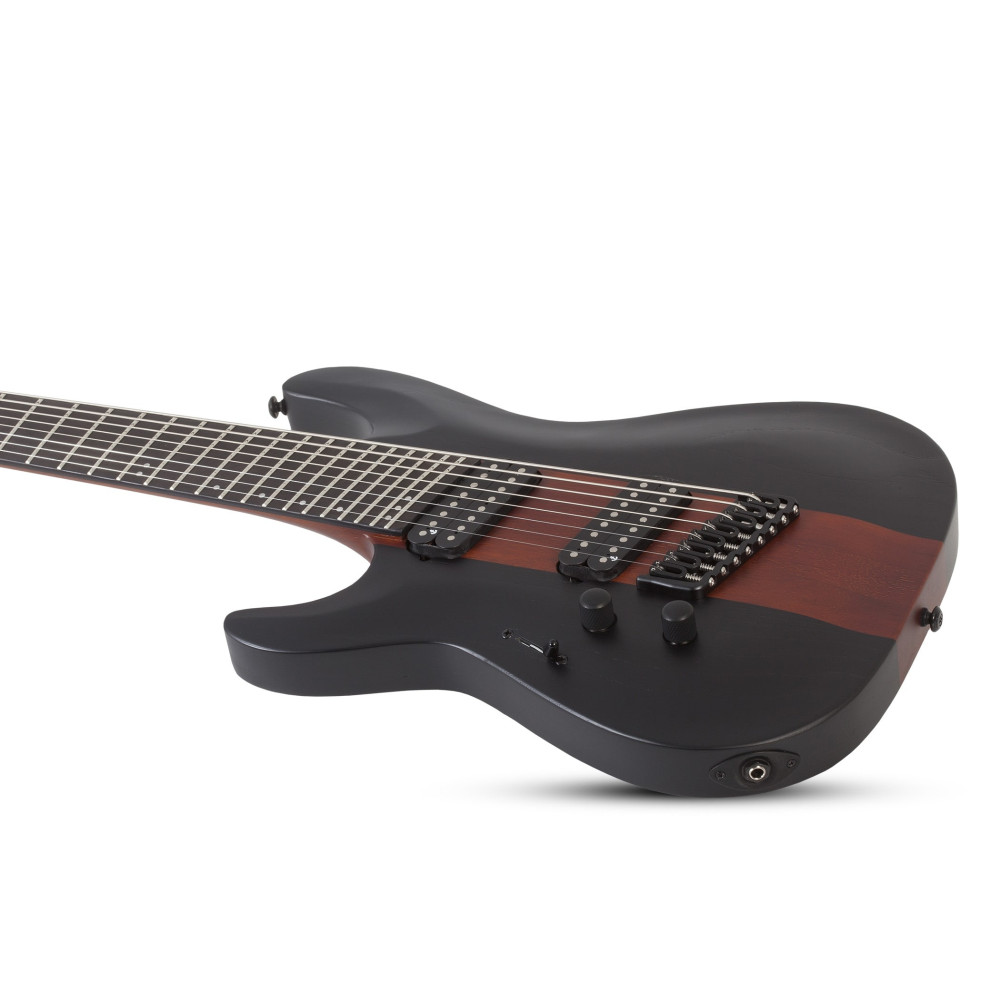 Schecter C-8 Multiscale Rob Scallon LH Satin Dark Roast