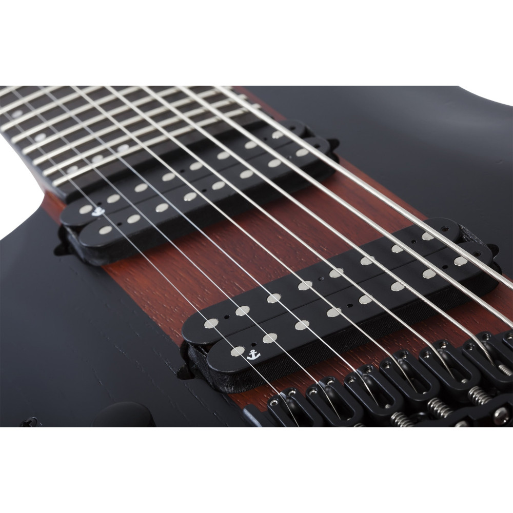 Schecter C-8 Multiscale Rob Scallon LH Satin Dark Roast