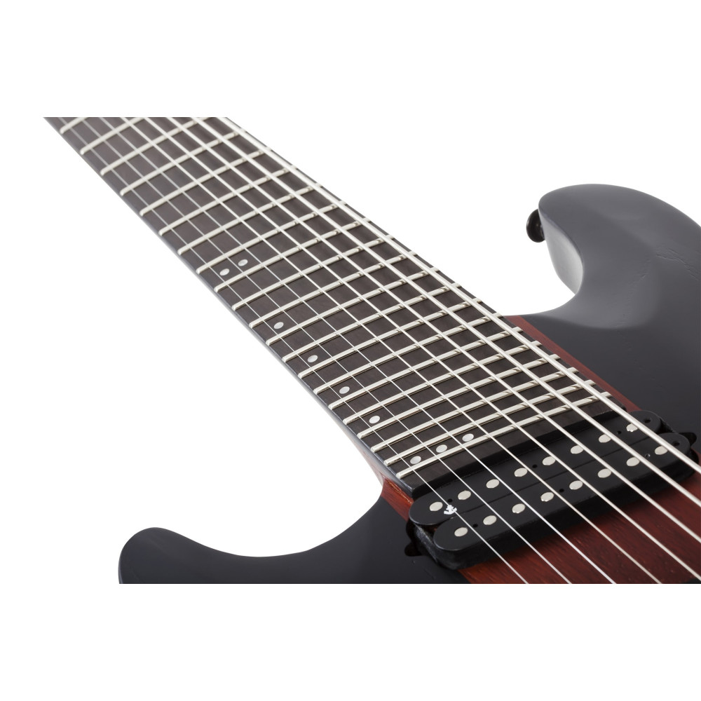 Schecter C-8 Multiscale Rob Scallon LH Satin Dark Roast