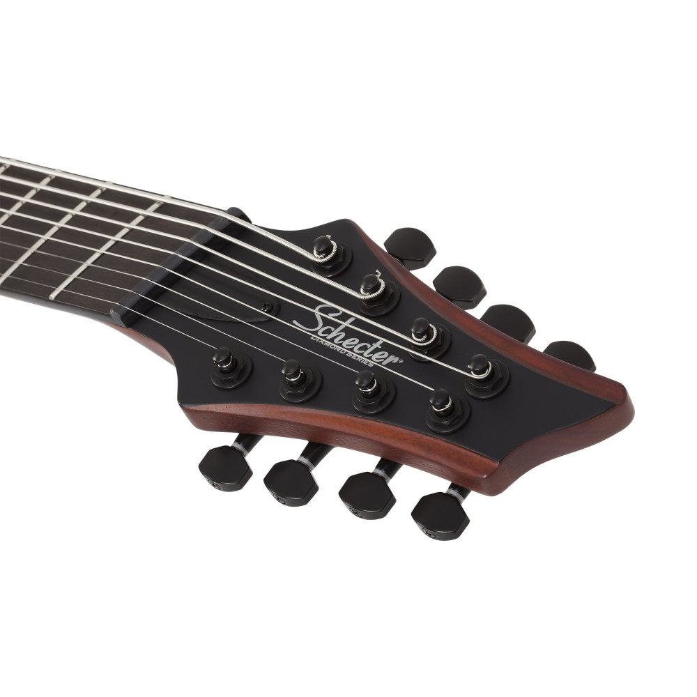 Schecter C-8 Multiscale Rob Scallon LH Satin Dark Roast