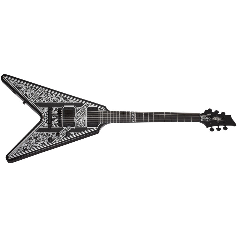 Schecter V-1 Przym Palladium Gloss Black