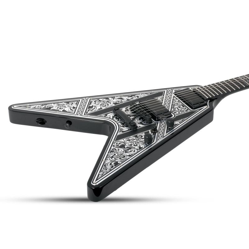 Schecter V-1 Przym Palladium Gloss Black