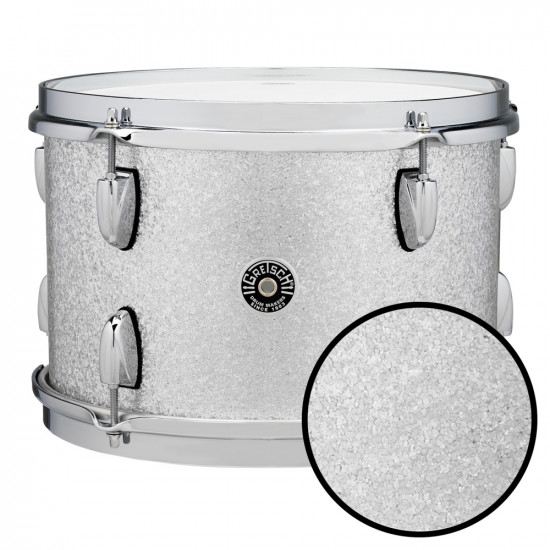 Gretsch GBNT0913TTCST012 Tom Tom USA Brooklyn Silver Sparkle Gretsch GBNT0913TTCST012 Tom Tom USA Brooklyn Silver Sparkle