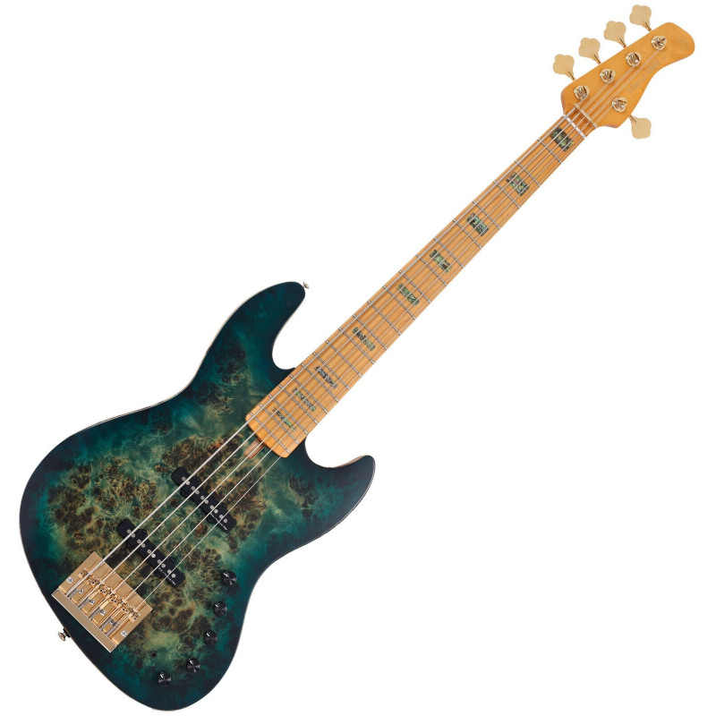 Sire Marcus Miller V10-5 Transparent Green Satin 5-strunová basgitara