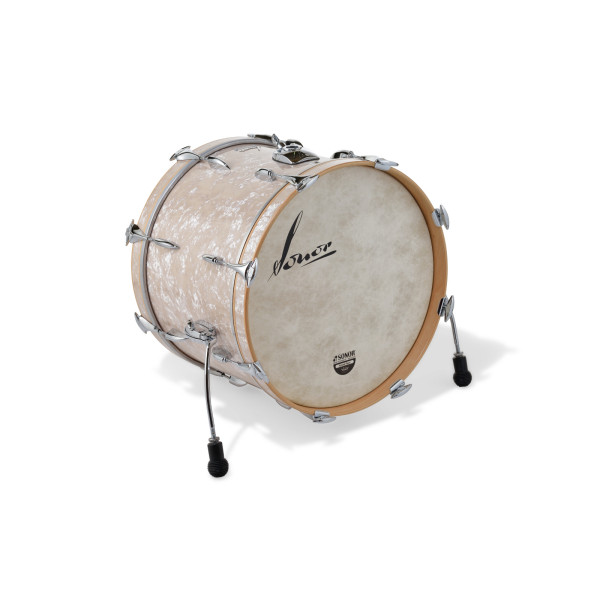 Sonor Vintage Series Bass Drum 24" x 14" (with Mount), Beech, Vintage Pearl