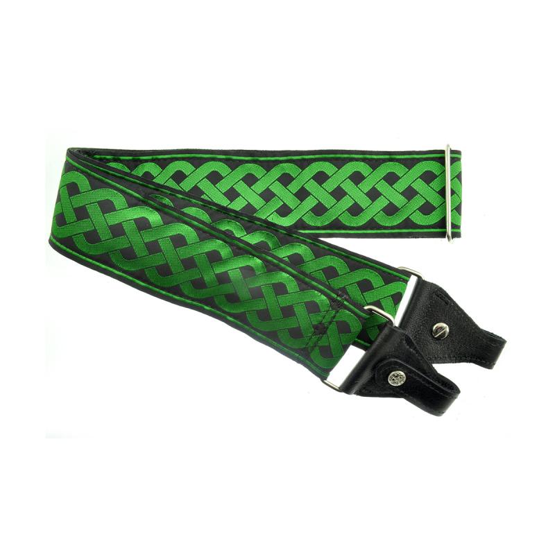 Souldier Banjo Strap Celtic Knot - Green (BJC0310BK04BK)